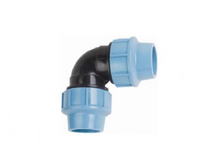 Колено 90 градусов зажимное соединительное